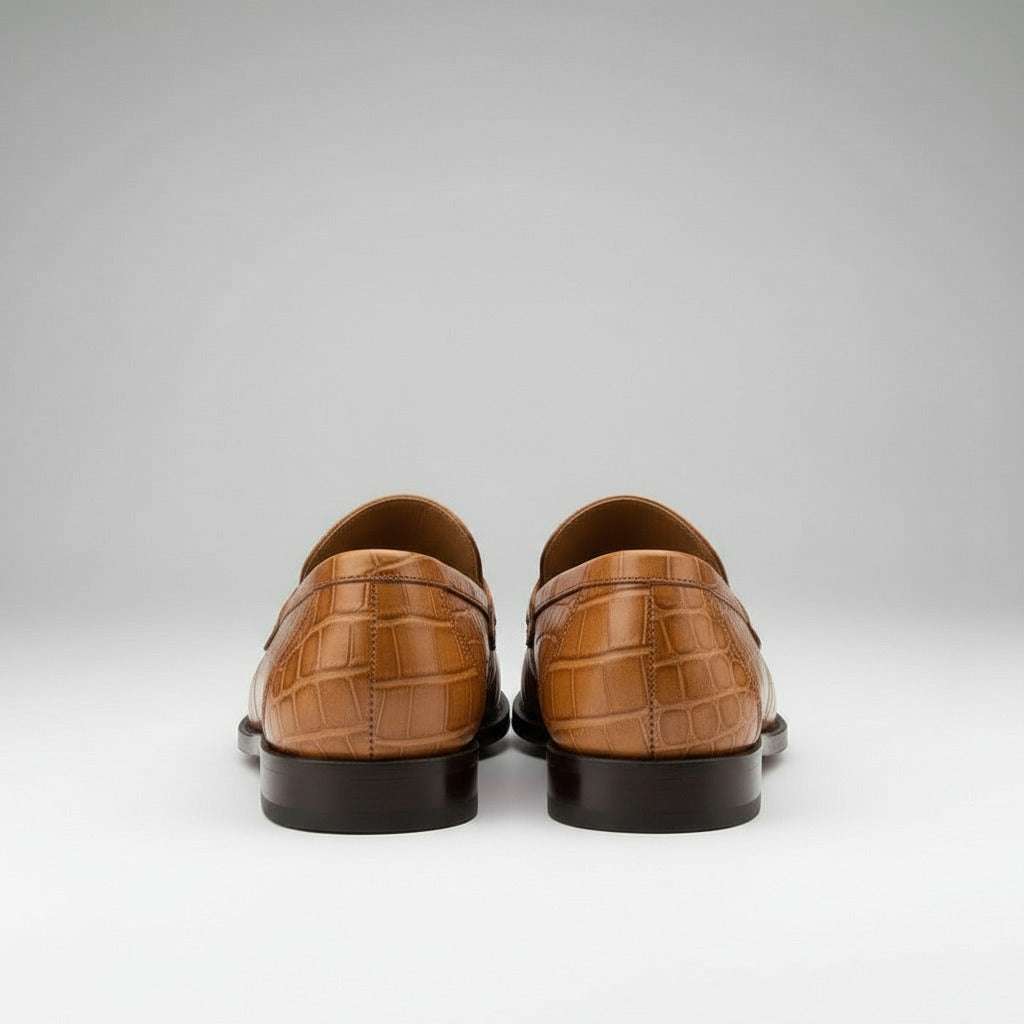 Maison Koly Prestige Alumni Loafers - Noisette Brown Alligator Shoes Dress shoes maisonkoly.com