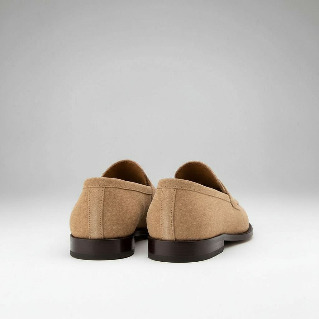 Maison Koly Prestige Alumni Loafers - Cashmere Suede Beige  Shoes maisonkoly.com