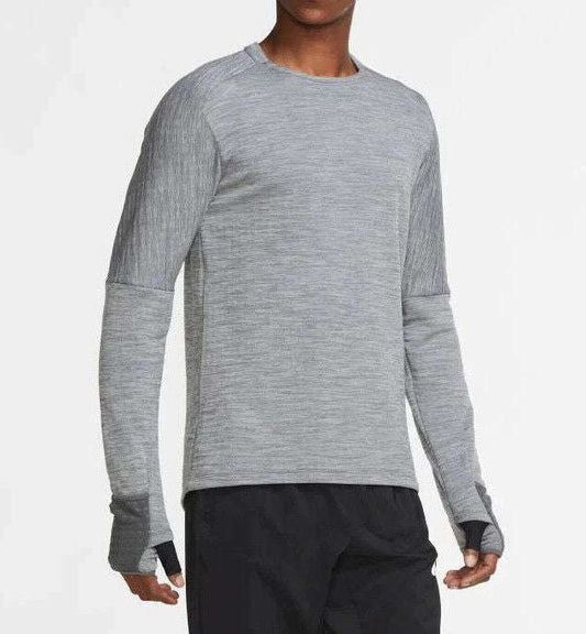 Nike Men's Therma Fit LS Running Top - Grey LS Activewear