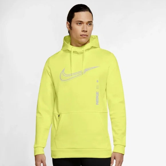 Nike GFX athletic Hoodie top yellow by maisonkoly.com