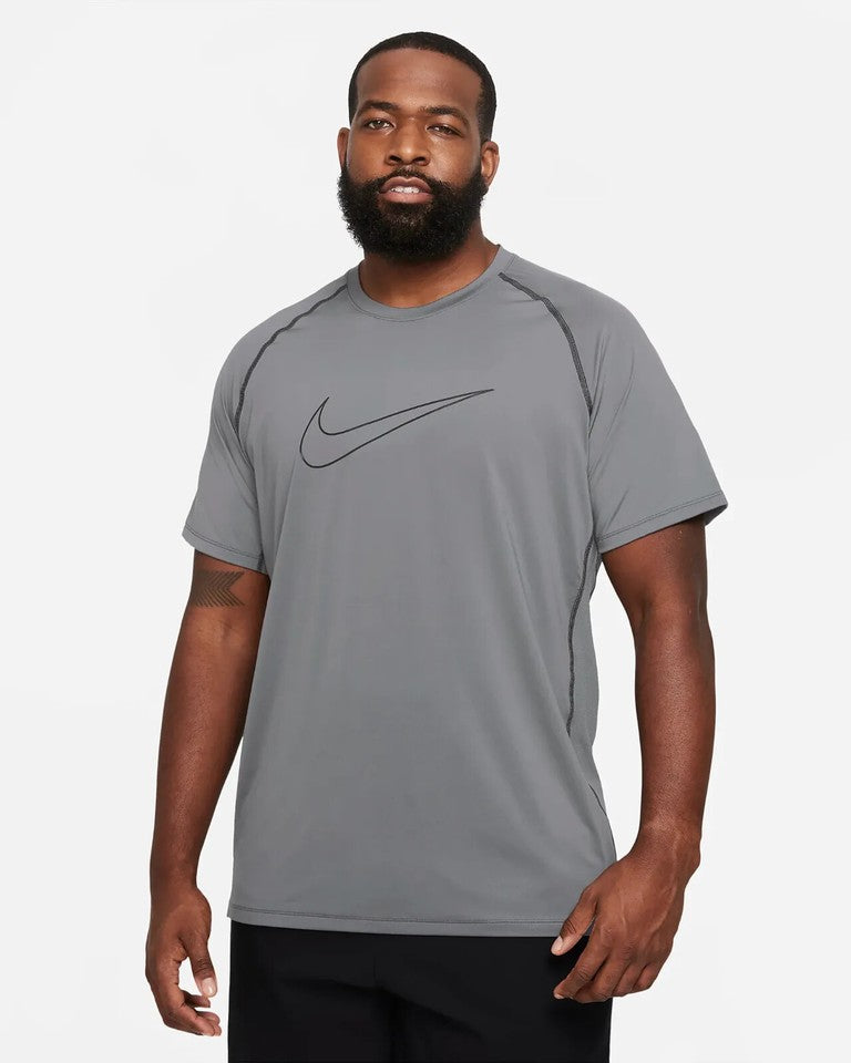 Nike pro dri fit short sleeves men shirt Gray by maisonkoly.com