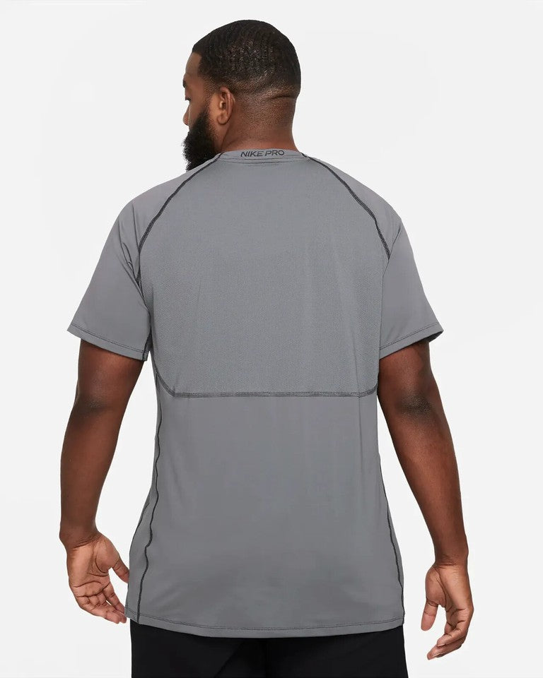 Nike pro dri fit short sleeves men shirt Gray by maisonkoly.com