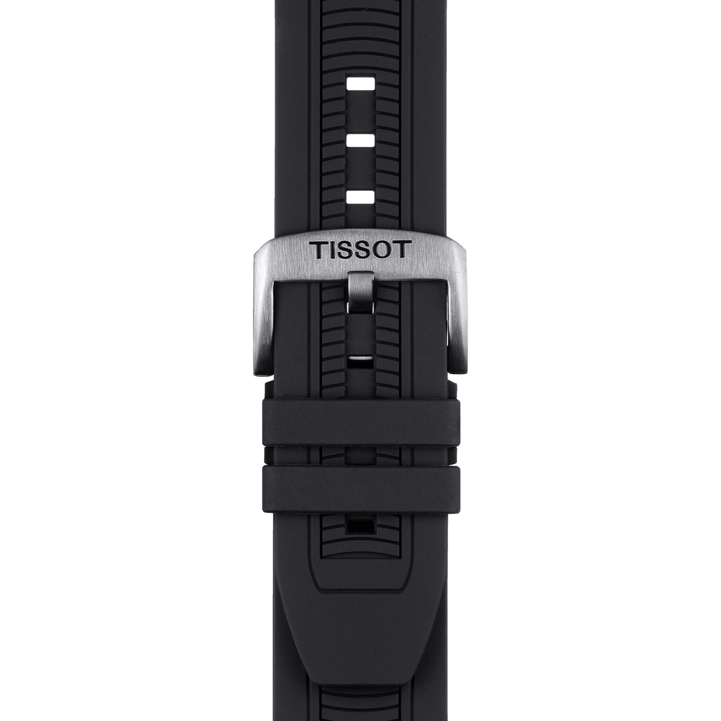 Tissot T Race Chronograph White Dial Black Silicone Strap Watch For Men - T115.417.27.011.00