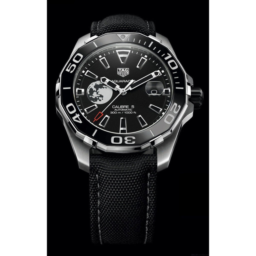 Tag Heuer Aquaracer Moon Black Dial Watch for Men - WAY201J.FC6370
