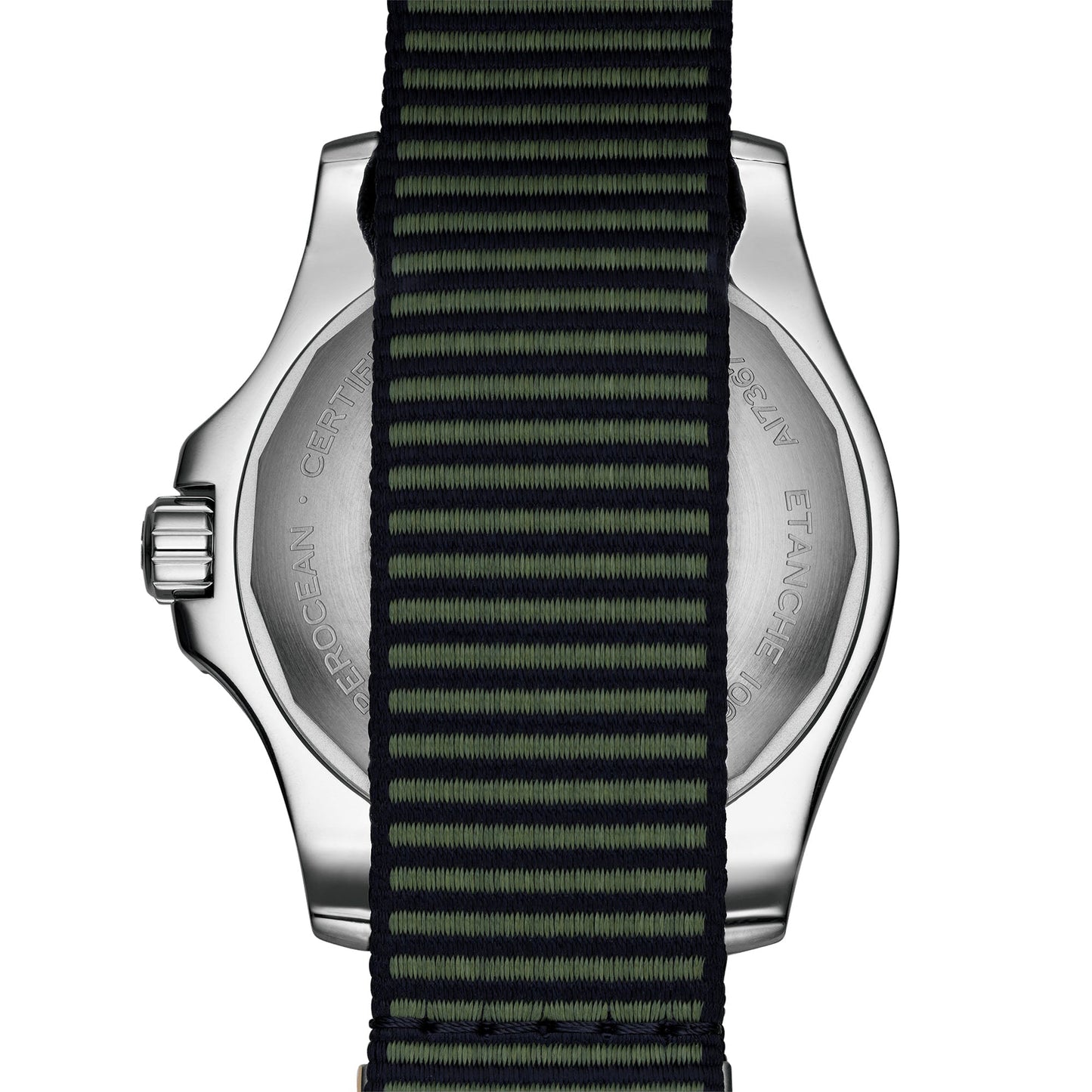 Breitling Superocean Automatic 44mm Outerknown Green Dial Green Nylon Strap Watch for Men - A17367A11L1W1