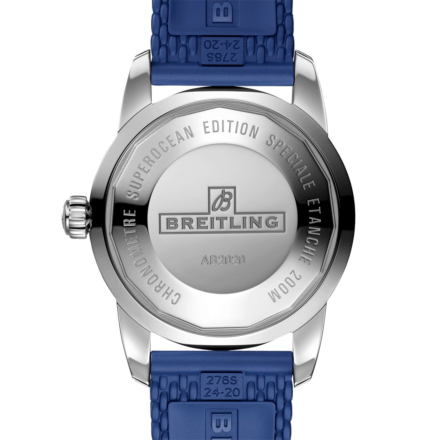 Breitling Superocean Heritage B20 Automatic 46 Blue Dial Blue Mesh Bracelet Watch for Men - AB2020161C1S1