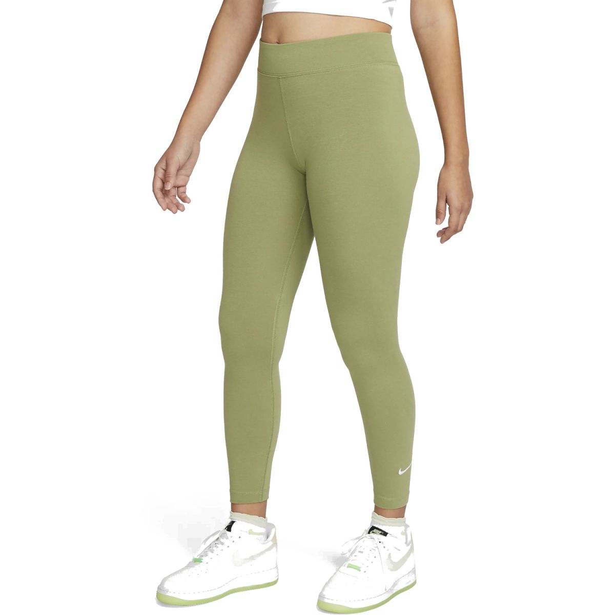 Nike Sportswear Essential Women's 7/8 Mid-Rise Leggings green by maisonkoly.com