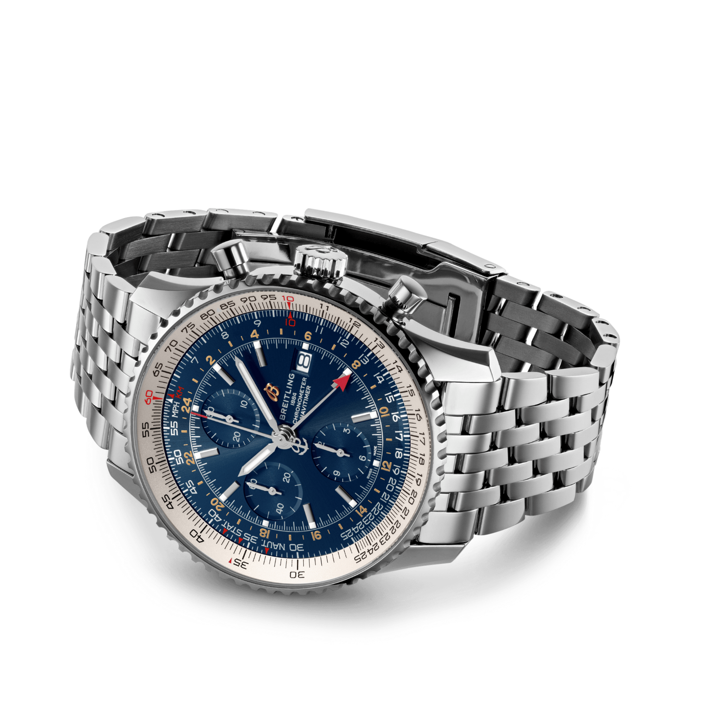 Breitling Navitimer Heritage Special Edition Blue Dial Silver Steel Strap Mens Watch - A1332412/C942