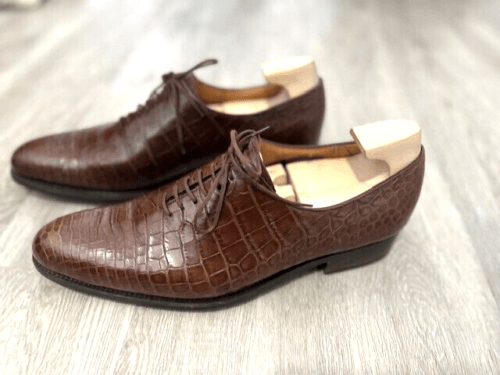 JM Weston Wholecut Alligator Oxfords - Preowned - maisonkoly.com shoes