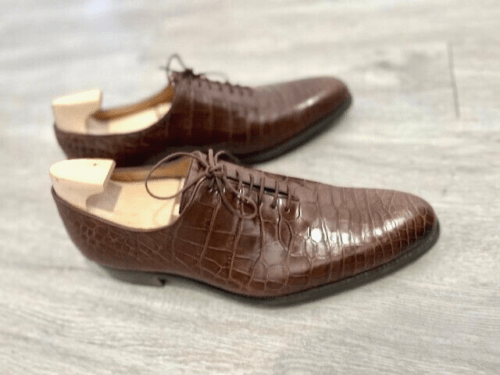 JM Weston Wholecut Alligator Oxfords - Preowned - maisonkoly.com shoes