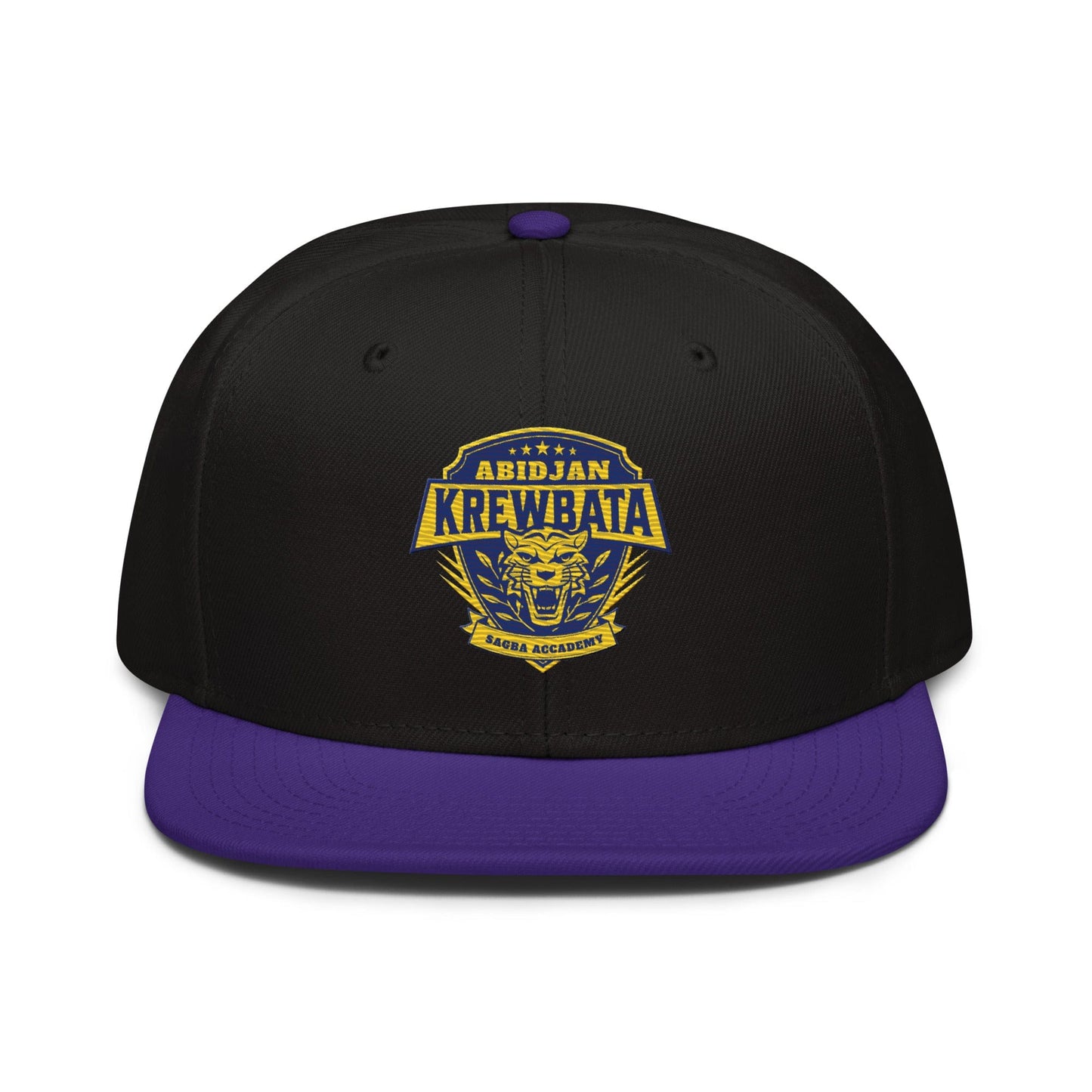 Krewbata Snapback baseball Cap - maisonkoly.com Black/Purple caps