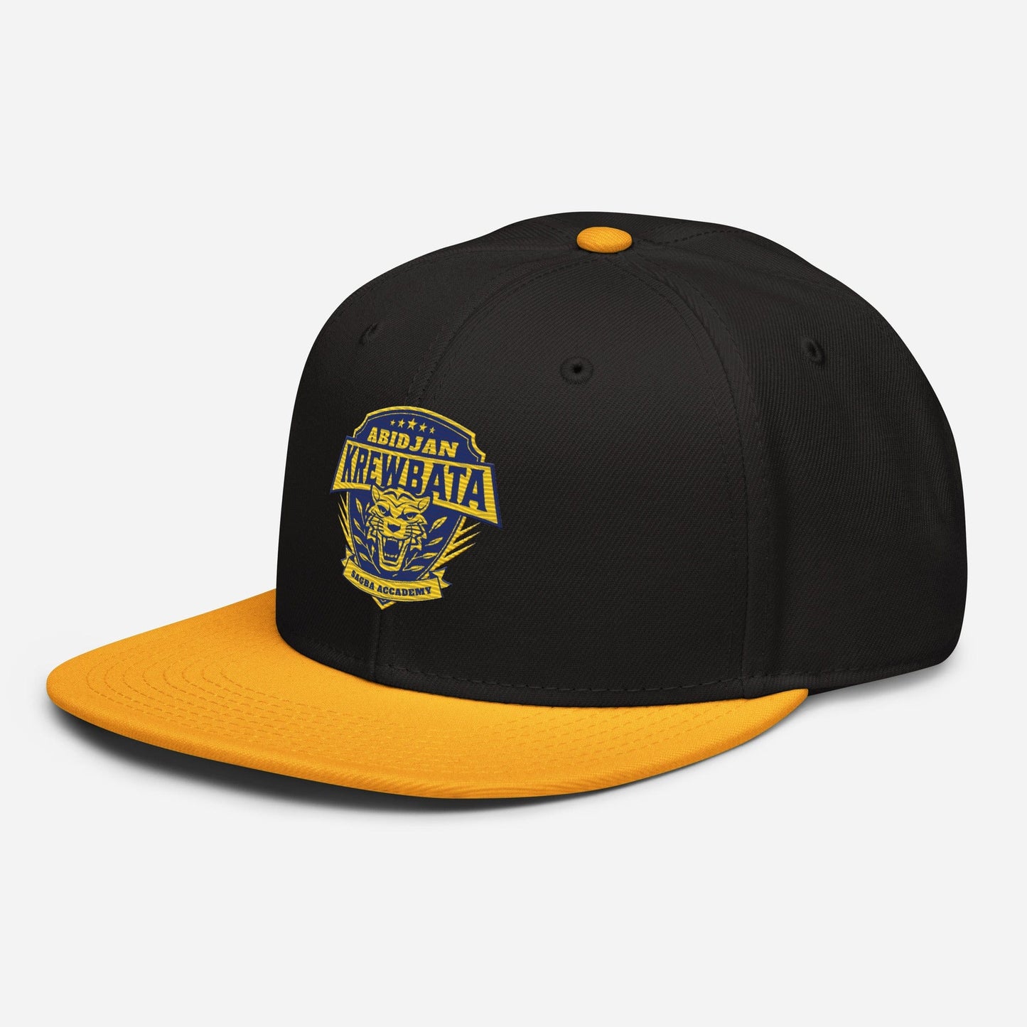 Krewbata Snapback baseball Cap - maisonkoly.com Black/Yellow caps