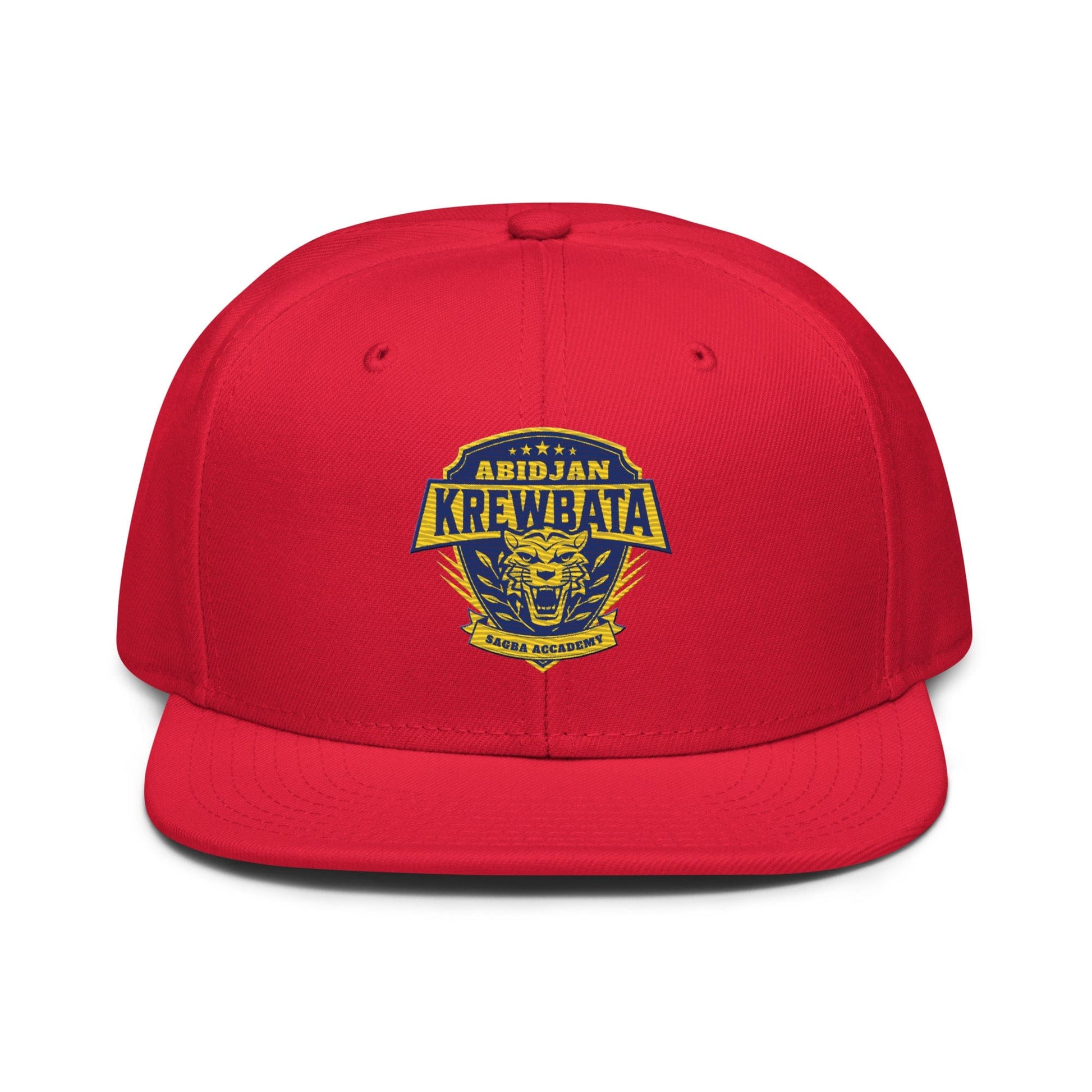 Krewbata Snapback baseball Cap - maisonkoly.com Red caps