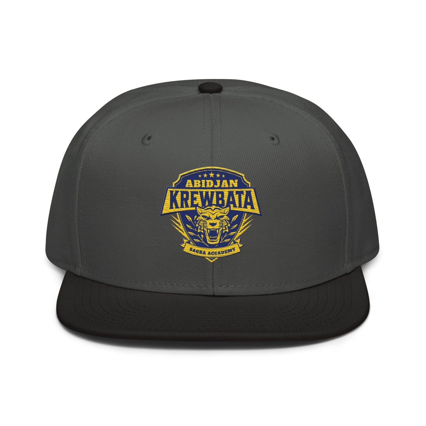 Krewbata Snapback baseball Cap - maisonkoly.com Charcoal/Black caps