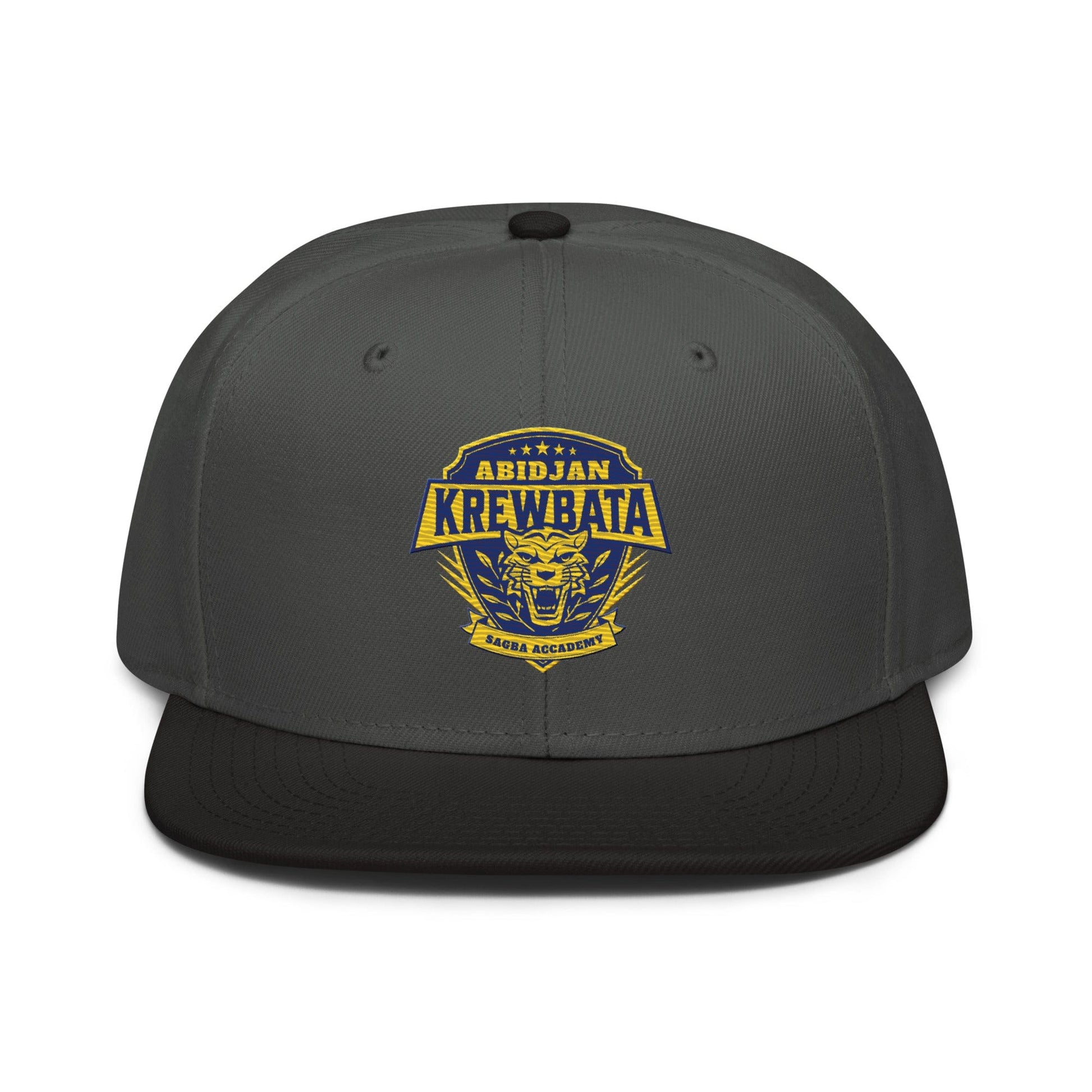 Krewbata Snapback baseball Cap - maisonkoly.com Charcoal/Black caps