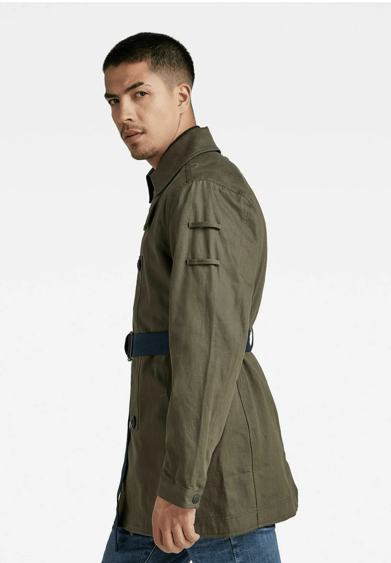 G-star double breasted trench coat kara combat denim - maisonkoly.com Pants