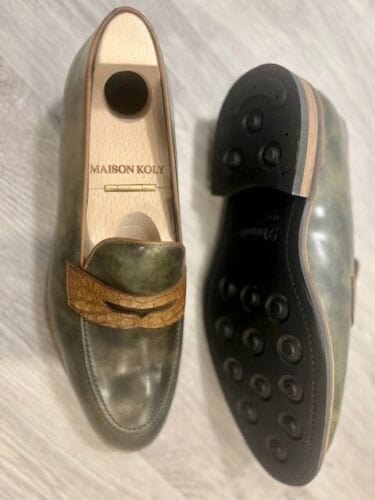 Maison Koly Corniche Cordovan Alligator Loafers - maisonkoly.com shoes