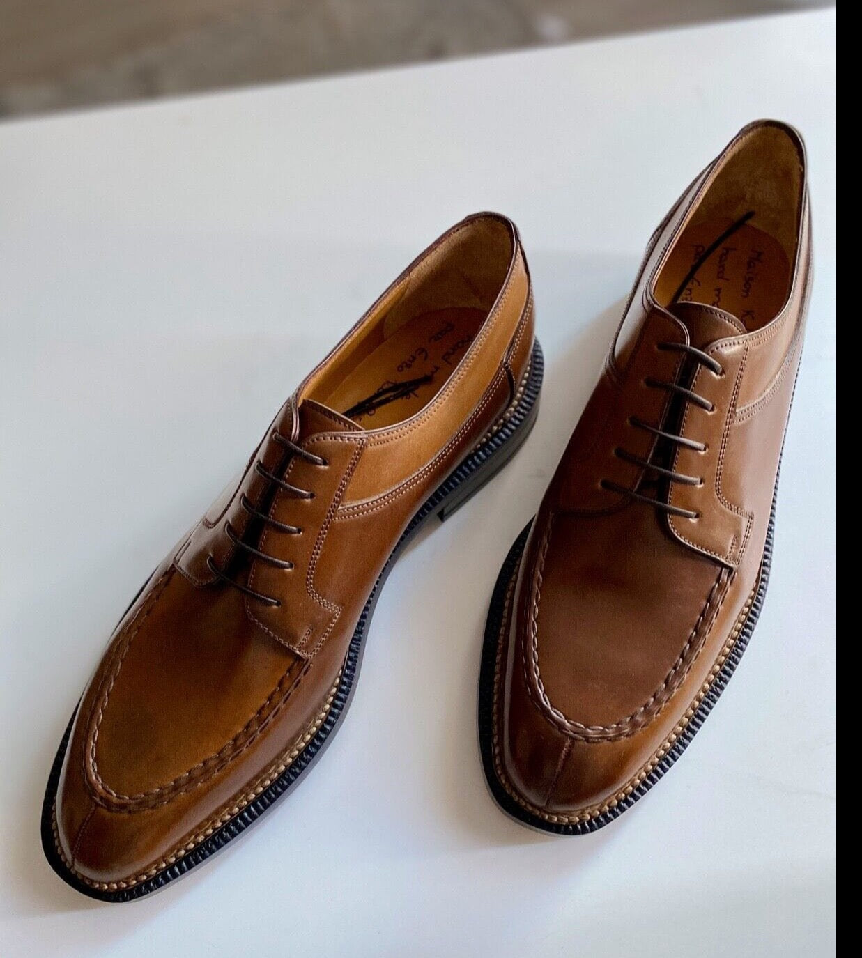 Maison Koly X Enzo Bonafe Drakkar derby Shell Cordovan Leather - maisonkoly.com Shoes