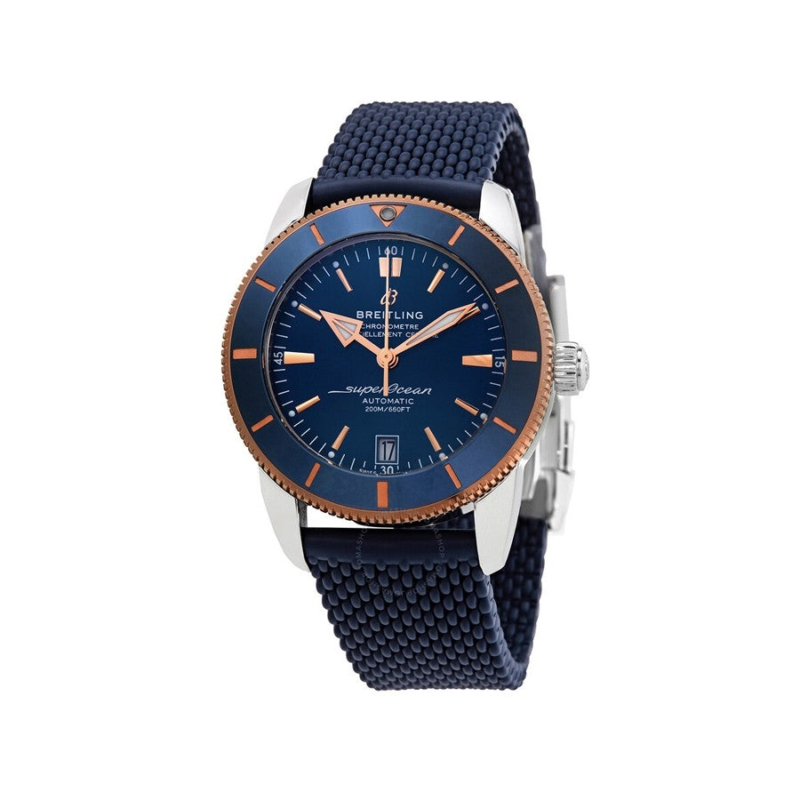 Breitling Superocean Heritage B20 Automatic 42 Blue Dial Blue Mesh Bracelet Watch for Men - UB2010161C1S1