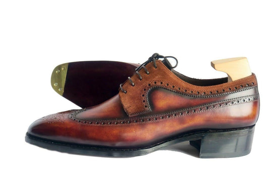 Maison Koly Opulence oxfords Aqua suede and Leather creme brulee patina - maisonkoly.com 5 Shoes