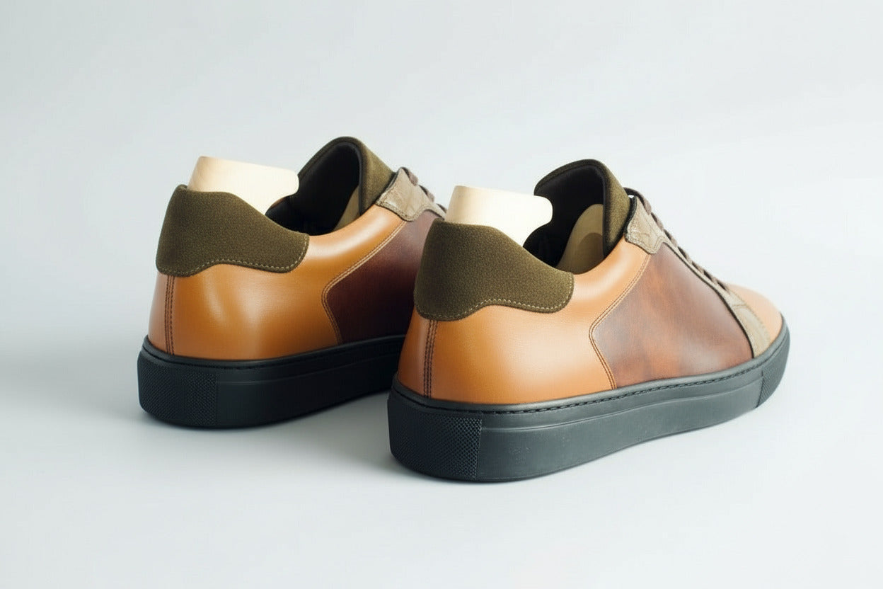 Maison Koly AirStunt Patinated Alligator Museum leather Casual sneakers - maisonkoly.com Shoes
