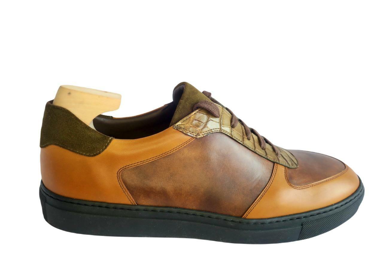 Maison Koly AirStunt Patinated Alligator Museum leather Casual sneakers - maisonkoly.com Shoes