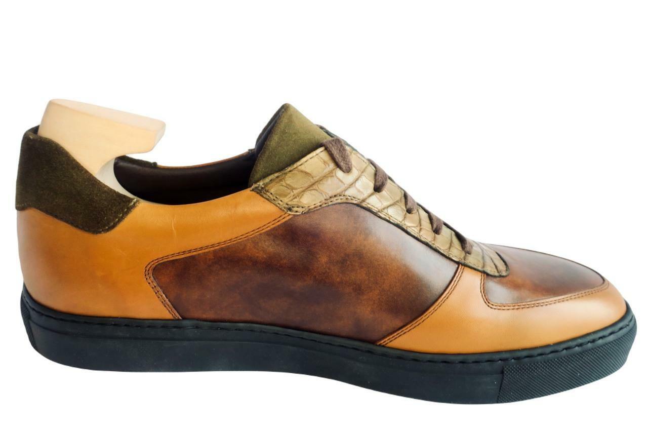 Maison Koly AirStunt Patinated Alligator Museum leather Casual sneakers - maisonkoly.com 5 Shoes