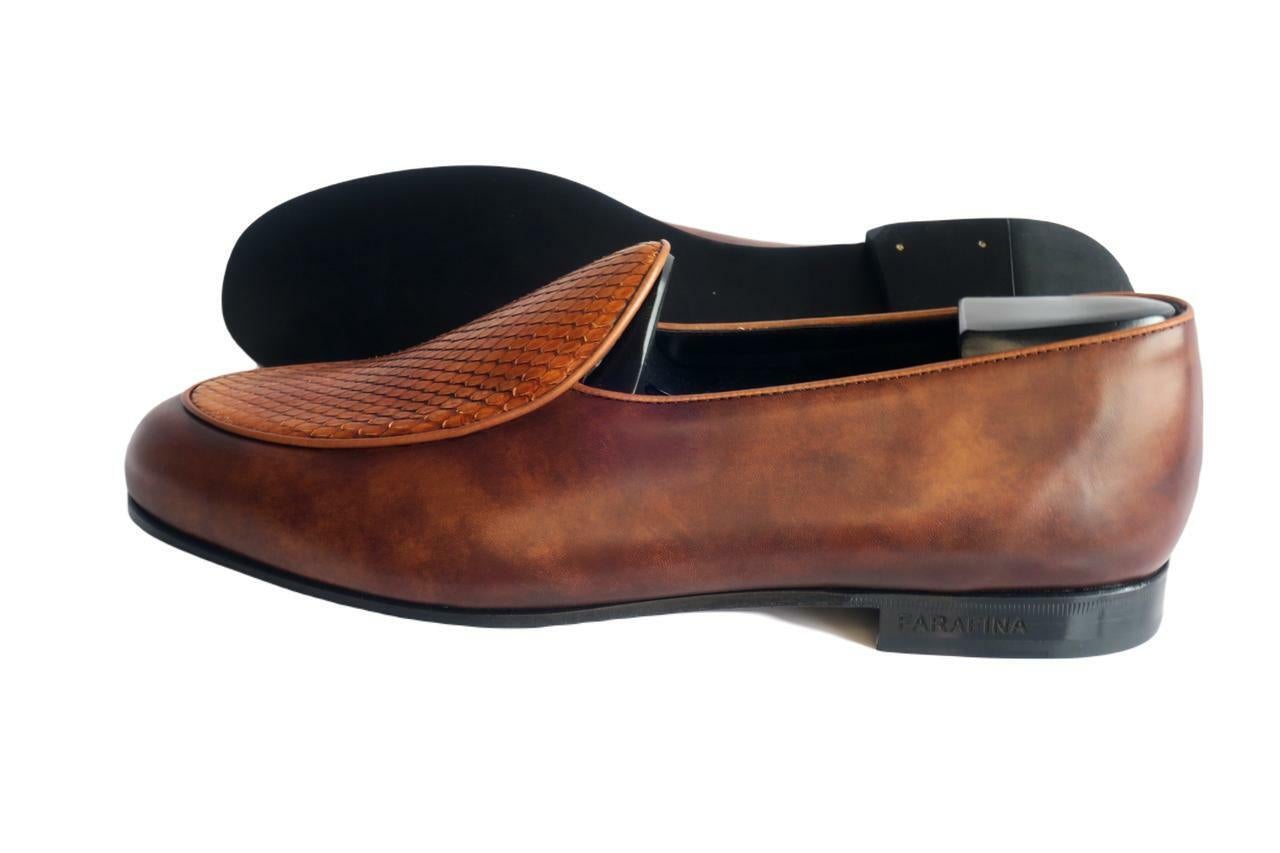 Maison Koly Farafina Loafers Snake Parisian Museum Brown Leather Casual - maisonkoly.com Shoes