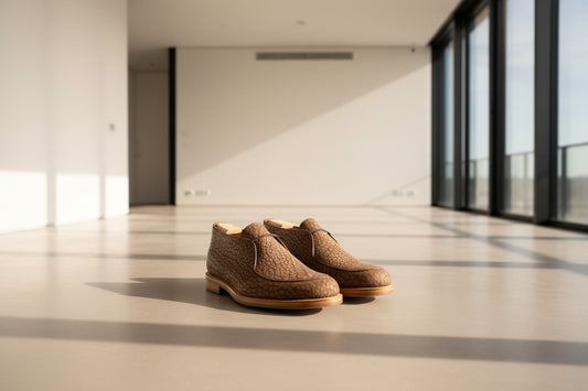 Maison Koly Kanata Boots suede Bison by maisonkoly.com