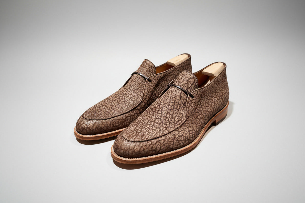 Maison Koly Kanata Boots suede Bison by maisonkoly.com