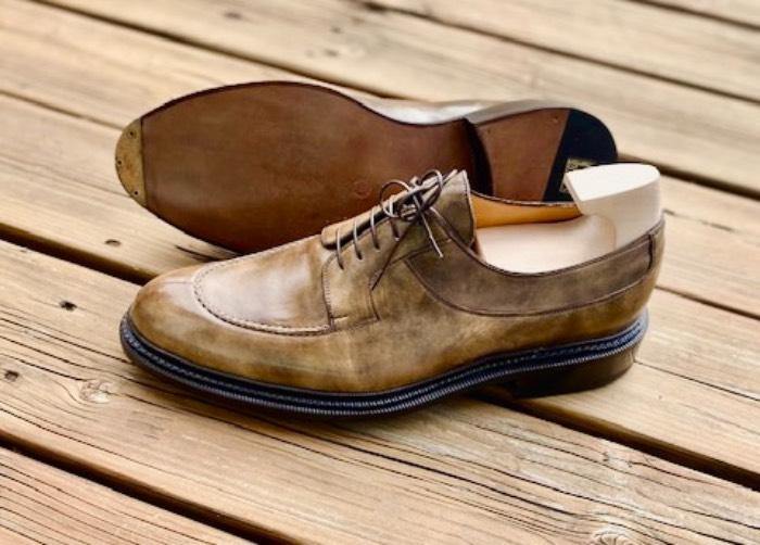 Maison Koly Trilogie triple sole khaki derby museum leather - maisonkoly.com Shoes